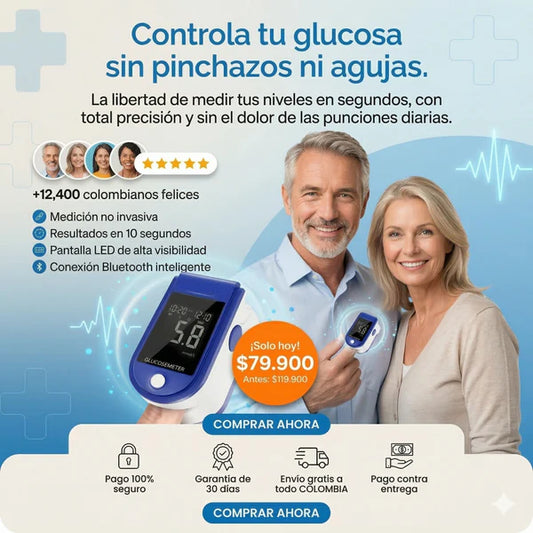 GlucoPulse™ Original | sin punciones ni agujas